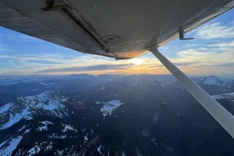 Alpenrundflug über München und Schloss Neuschwanstein