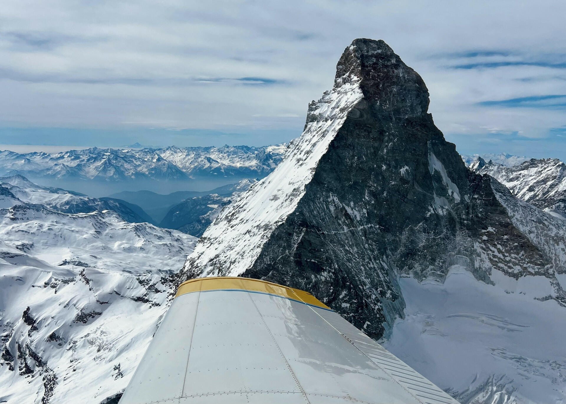 Vorbeiflog am Matterhorn