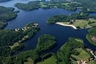 Vue aérienne du lac