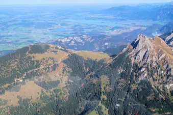 Alpenrundflug Garmisch Zugspitze Füssen Allgäu