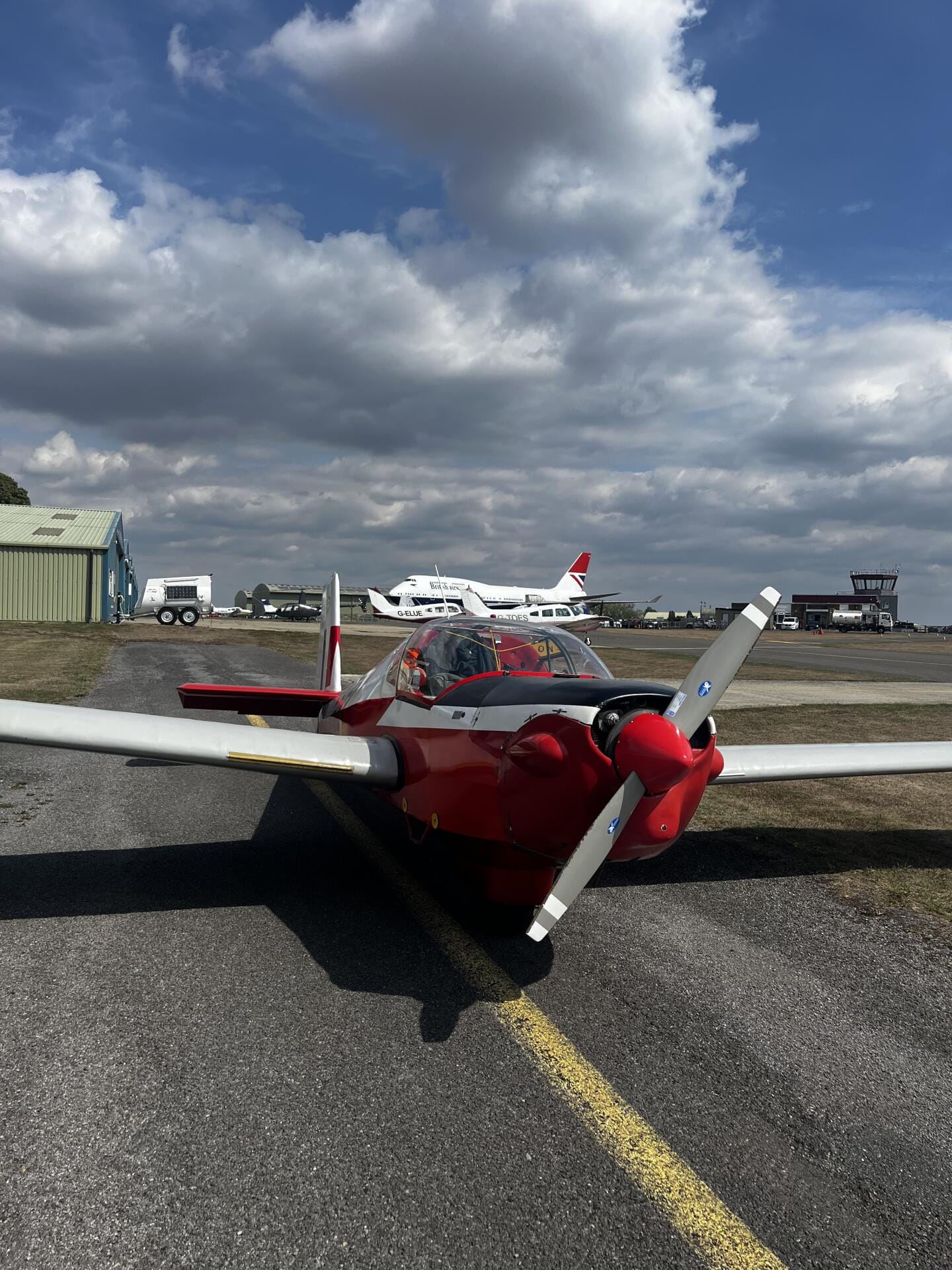 At the Cotswolds airport