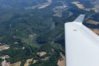 Rundflug über das Saarland mit Zwischenlandung in Saarlouis