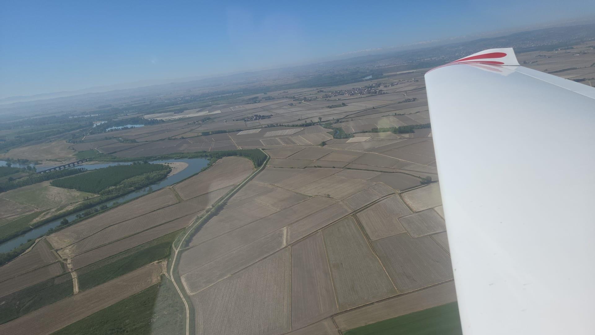 The first part of the flight will include a low route over the plains of Piemonte