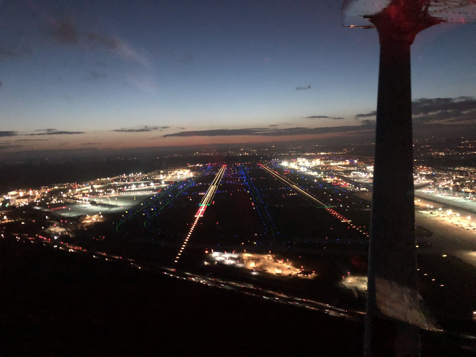 Die Lichter der Nacht von oben - nur im Winter!