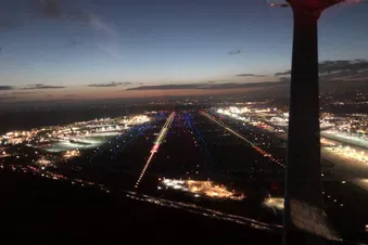 Die Lichter der Nacht von oben - nur im Winter!