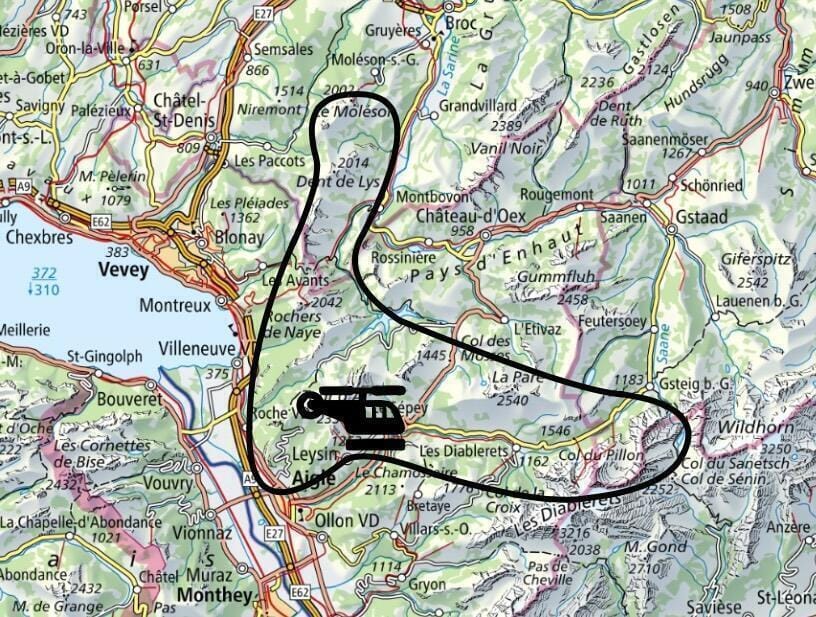 🚁 Tour en hélico - 30 min - depuis Leysin