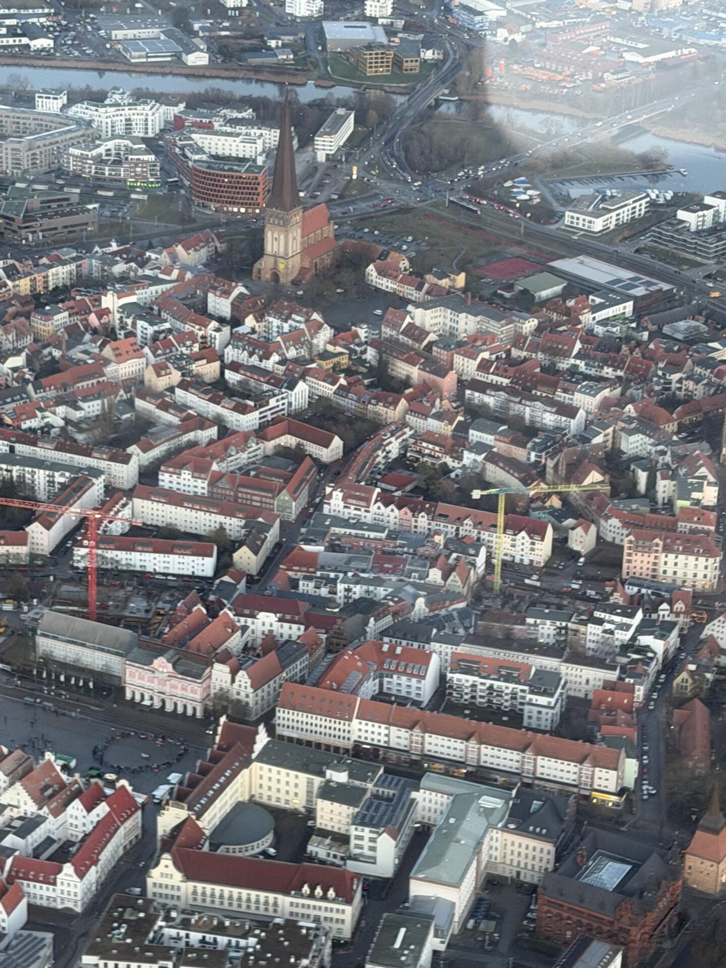 Rundflug über Rostock