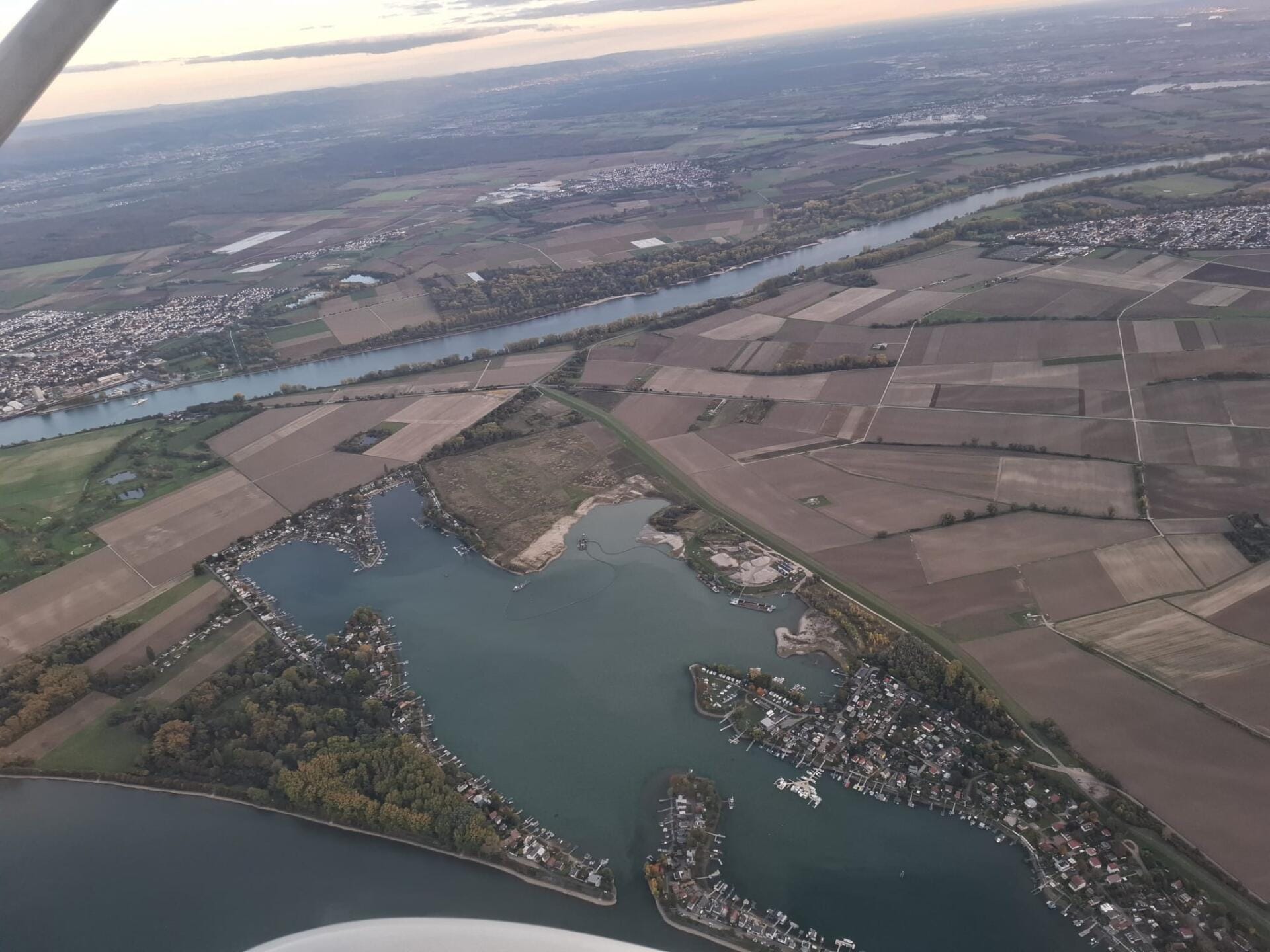 Frankfurt und Umgebung von oben
