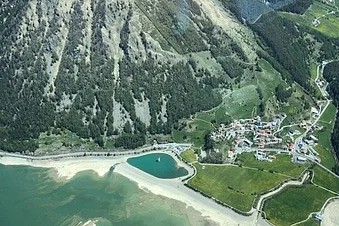Alpenflug zum Reschensee