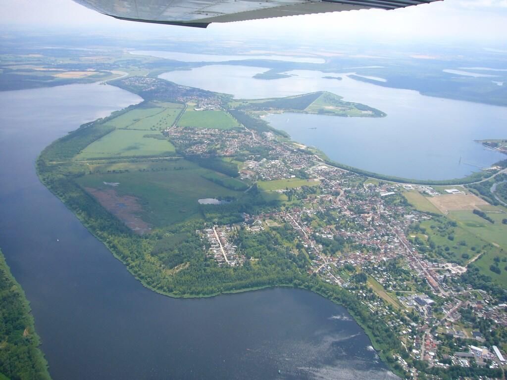 Goitzsche und Muldestausee, dazwischen Mühlbeck