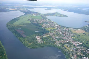 Goitzsche und Muldestausee, dazwischen Mühlbeck