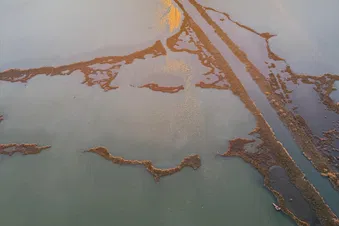 Coucher du soleil a bord d’un hélicoptère
