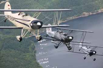 Flug über den Rursee