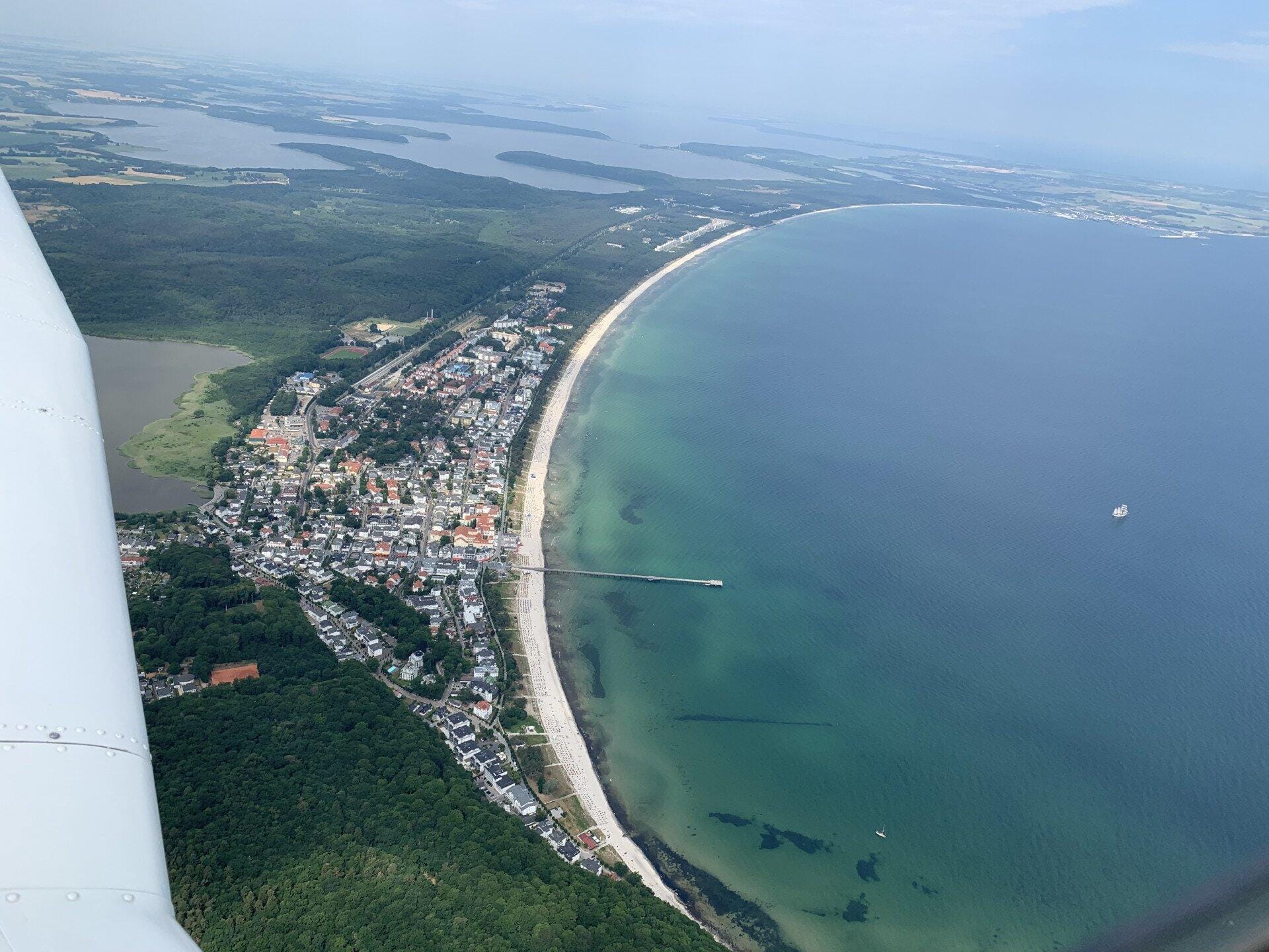 Rundflug zu den Inseln Rügen und Usedom an einem Tag