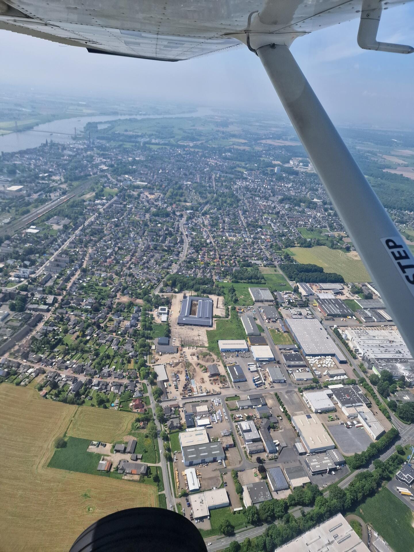 Sightseeing Flight over the Ruhr Gebiet, Rhein, Xanten