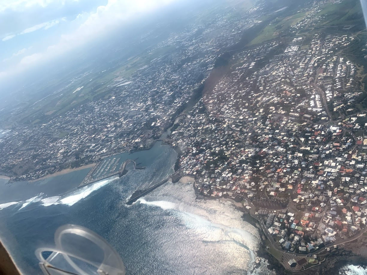 vol en ULM Volcan - cascades - cirques depuis Pierrefonds