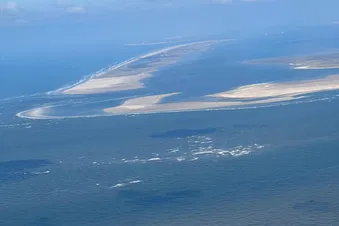 Blick auf Juist und Memmert