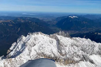 Auf Augenhöhe mit dem Gipfel