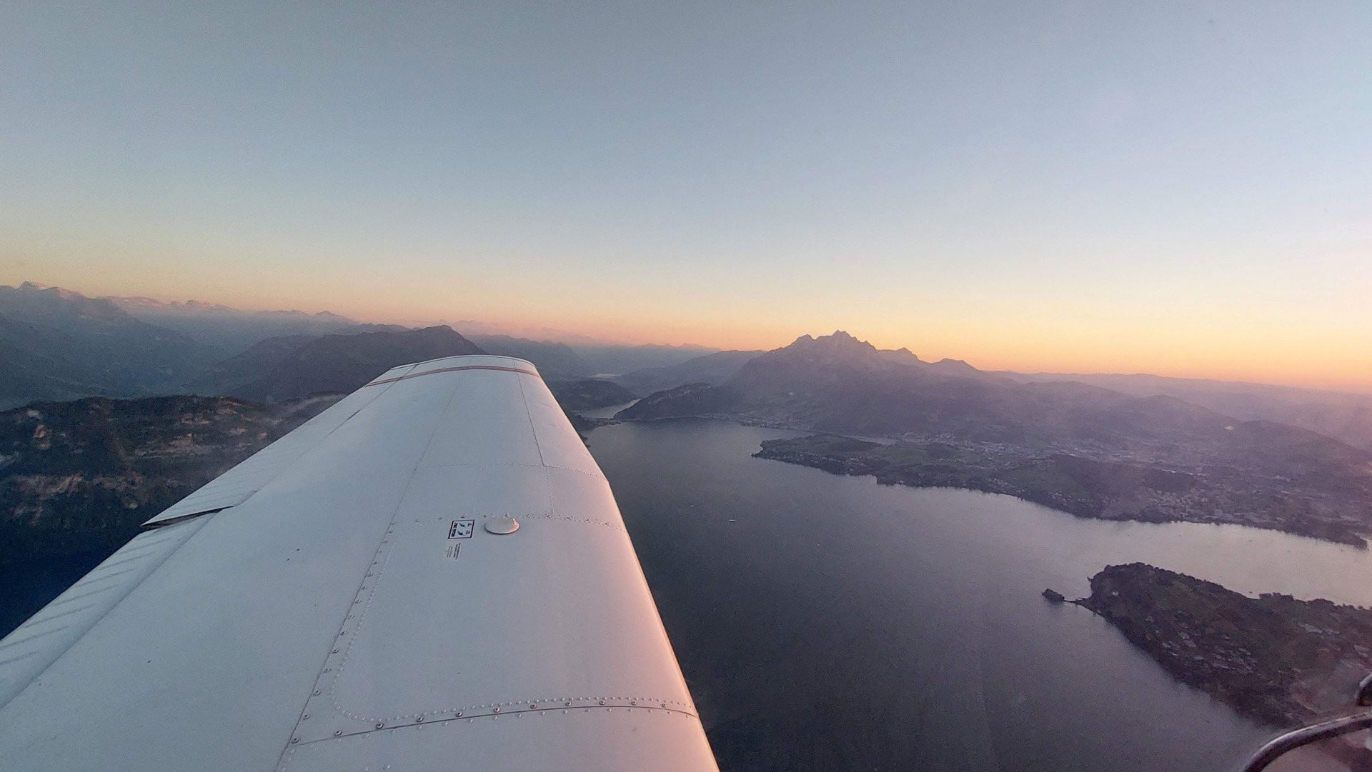 Sonnenuntergang über Luzern, Rigi Vierwaldstättersee