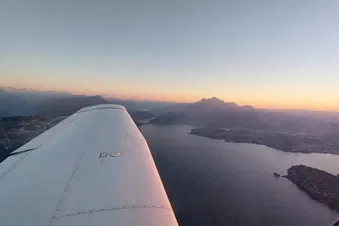 Sonnenuntergang über Luzern, Rigi Vierwaldstättersee