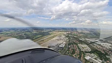 Ausflug aus der Kontrollzone mit Überflug des Airport Dresden