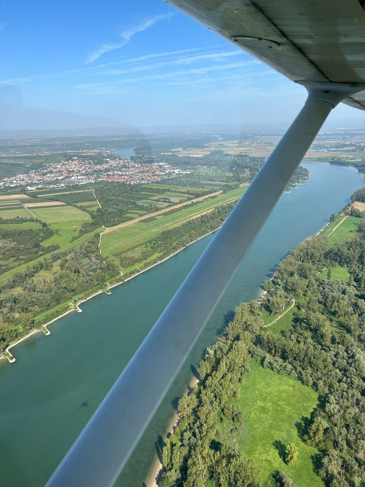 Rundflug Oppenheim, AKW Biblis, Ried, Worms und Rhein