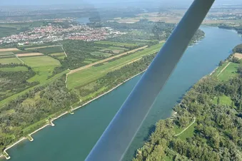 Rundflug Oppenheim, AKW Biblis, Ried, Worms und Rhein