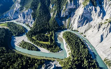 Helikopter Rundflug Rheinschlucht "Ruinaulta"