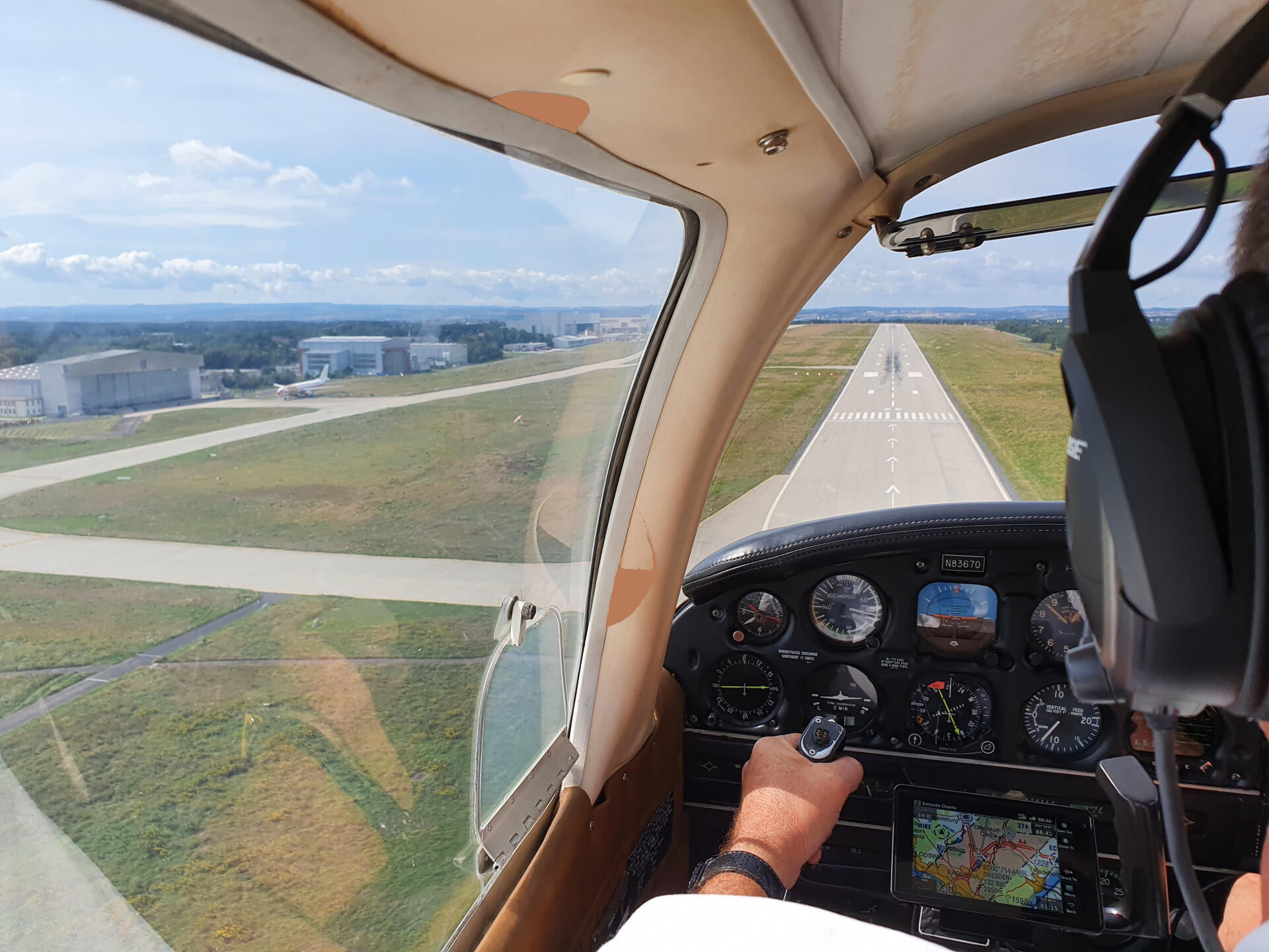 Anflug Dresden Airport Runway 22