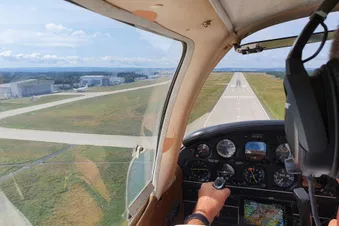 Anflug Dresden Airport Runway 22