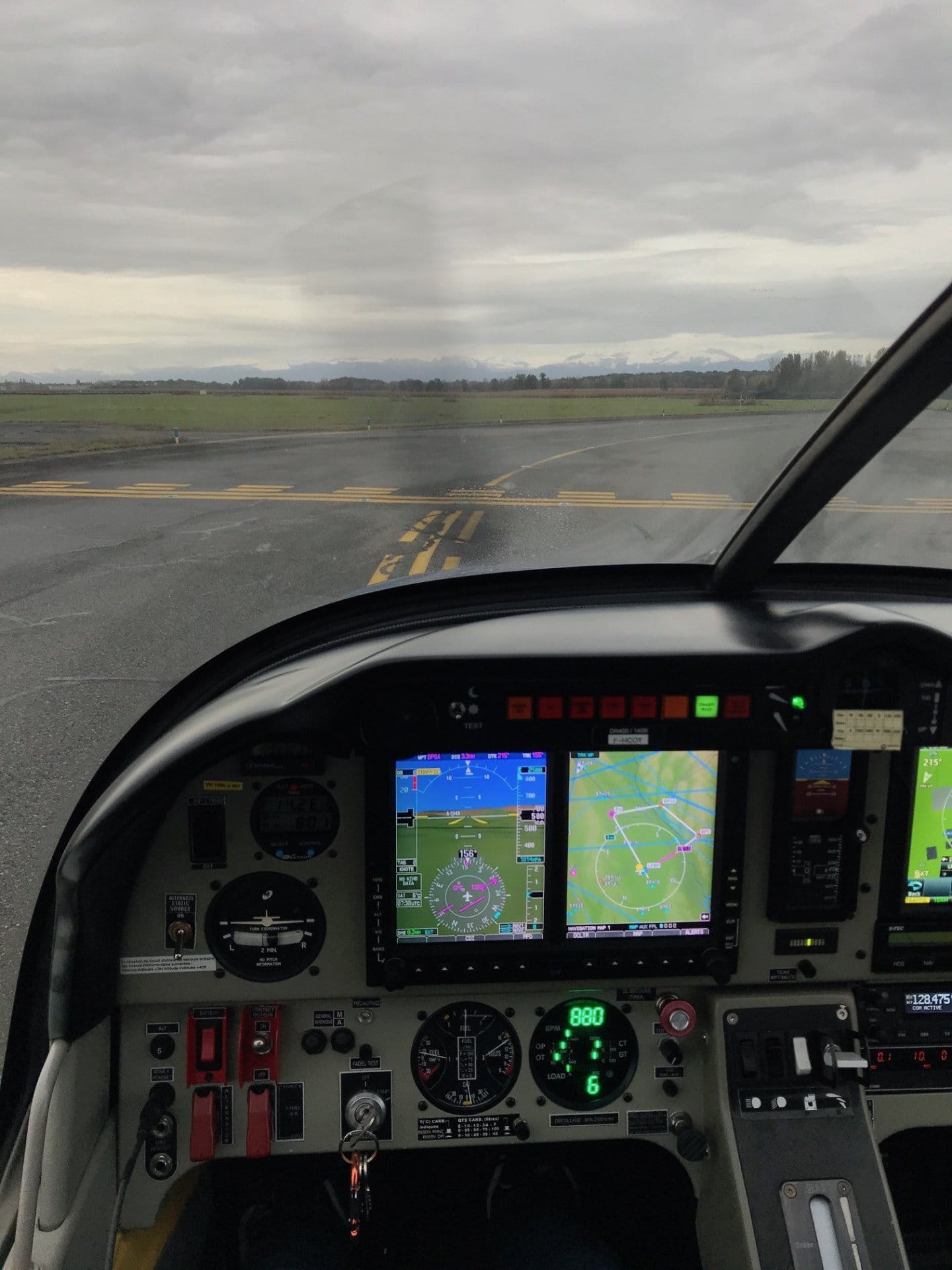 Tour de Pau par le Sud en avion