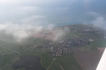 Opal coast from above