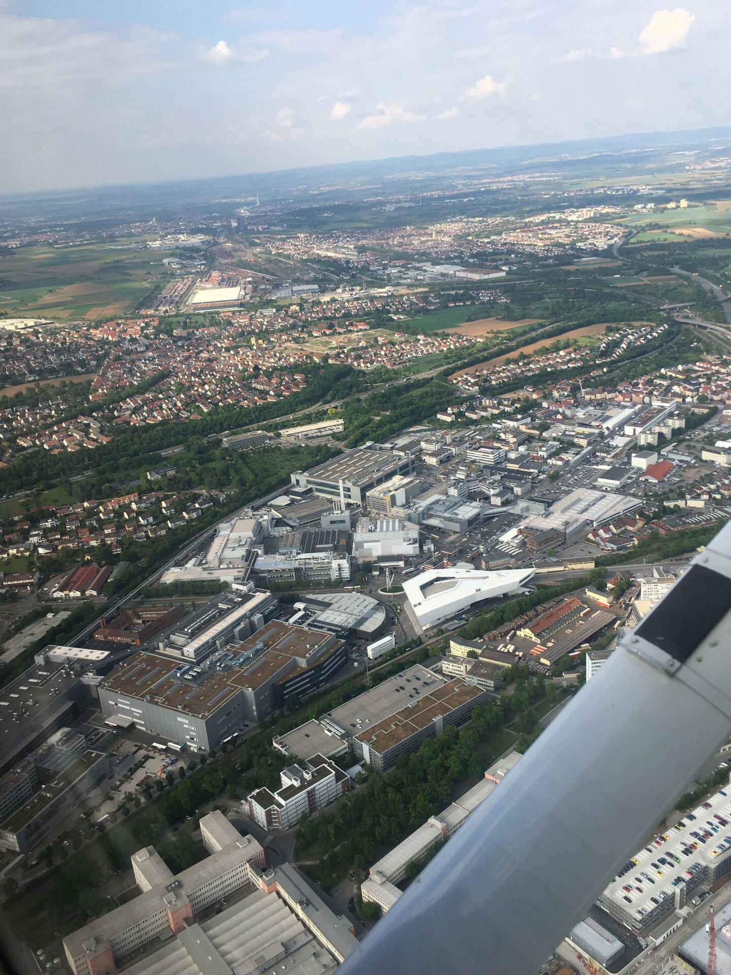 Rundflug über Stuttgart und Bad Cannstatt