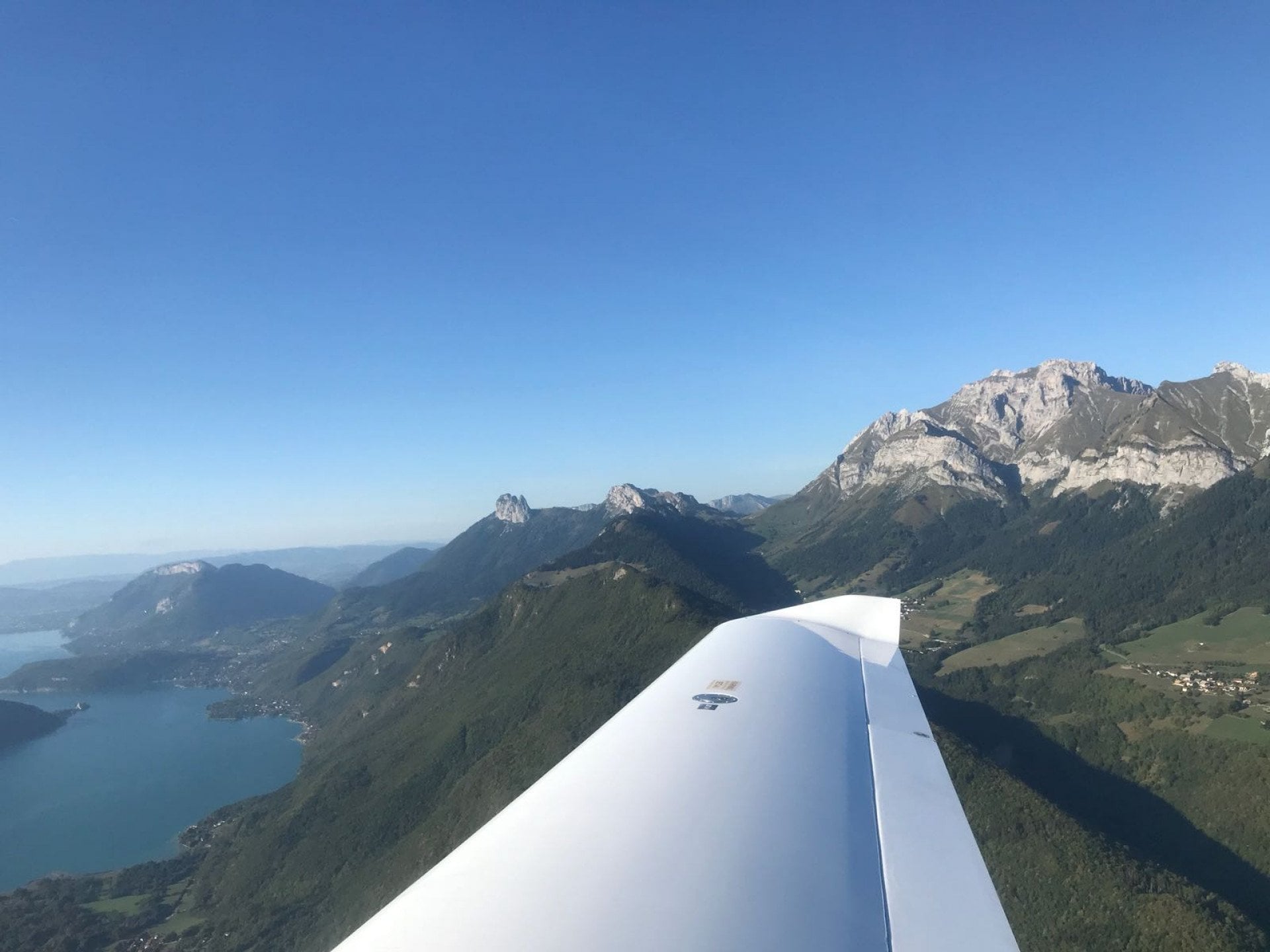 vol direction le mont blanc