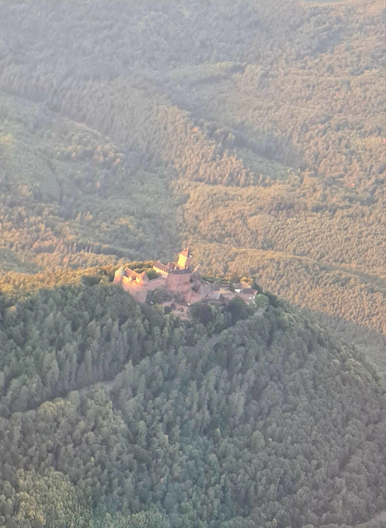 Vol coucher de soleil Vosges Alsace