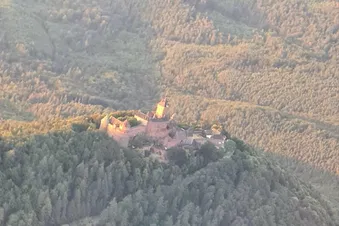 Vol coucher de soleil Vosges Alsace