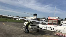 Das eingesetzte Flugzeug: Cessna 152, hier beispielhaft D-EFNX