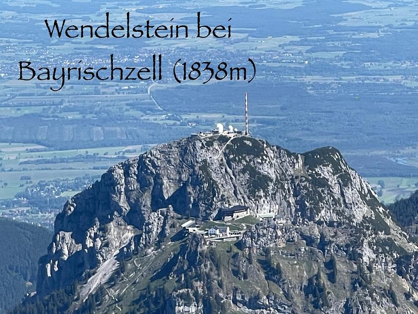 Flug zum Wendelstein