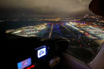 Die Lichter der Nacht von oben - nur im Winter!