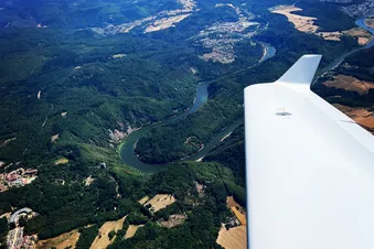Rundflug über das Saarland