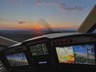 Vol d'initiation au pilotage avion