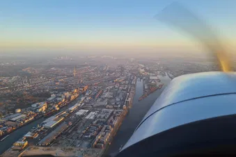 Rundflug über Bremen