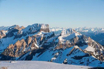 Über dem Chäserrug mit Blick zum Sichelchamm