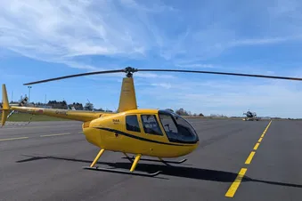 Tagesausflug mit dem Hubschrauber nach Langeoog am 06.08