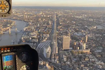 Discover London from above, fly along the Heli Routes