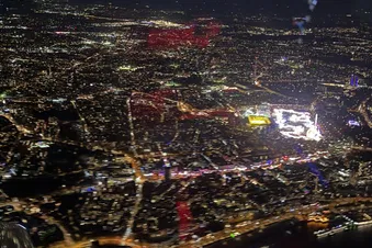 VFR Nachtflug über Berlin