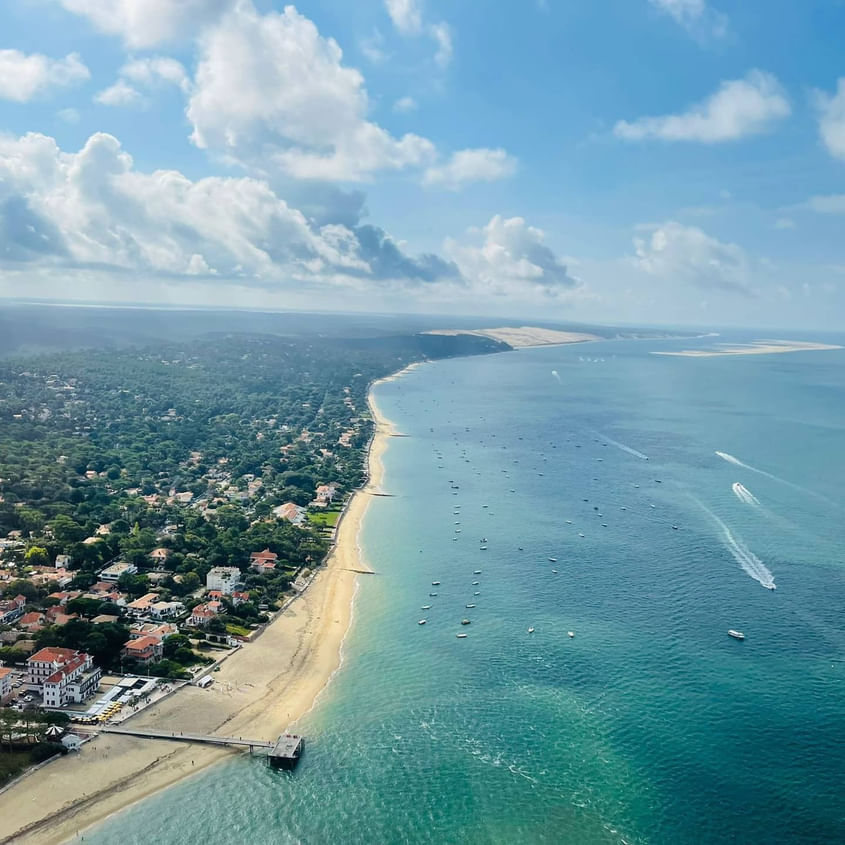 Hélicoptère Bassin d'Arcachon