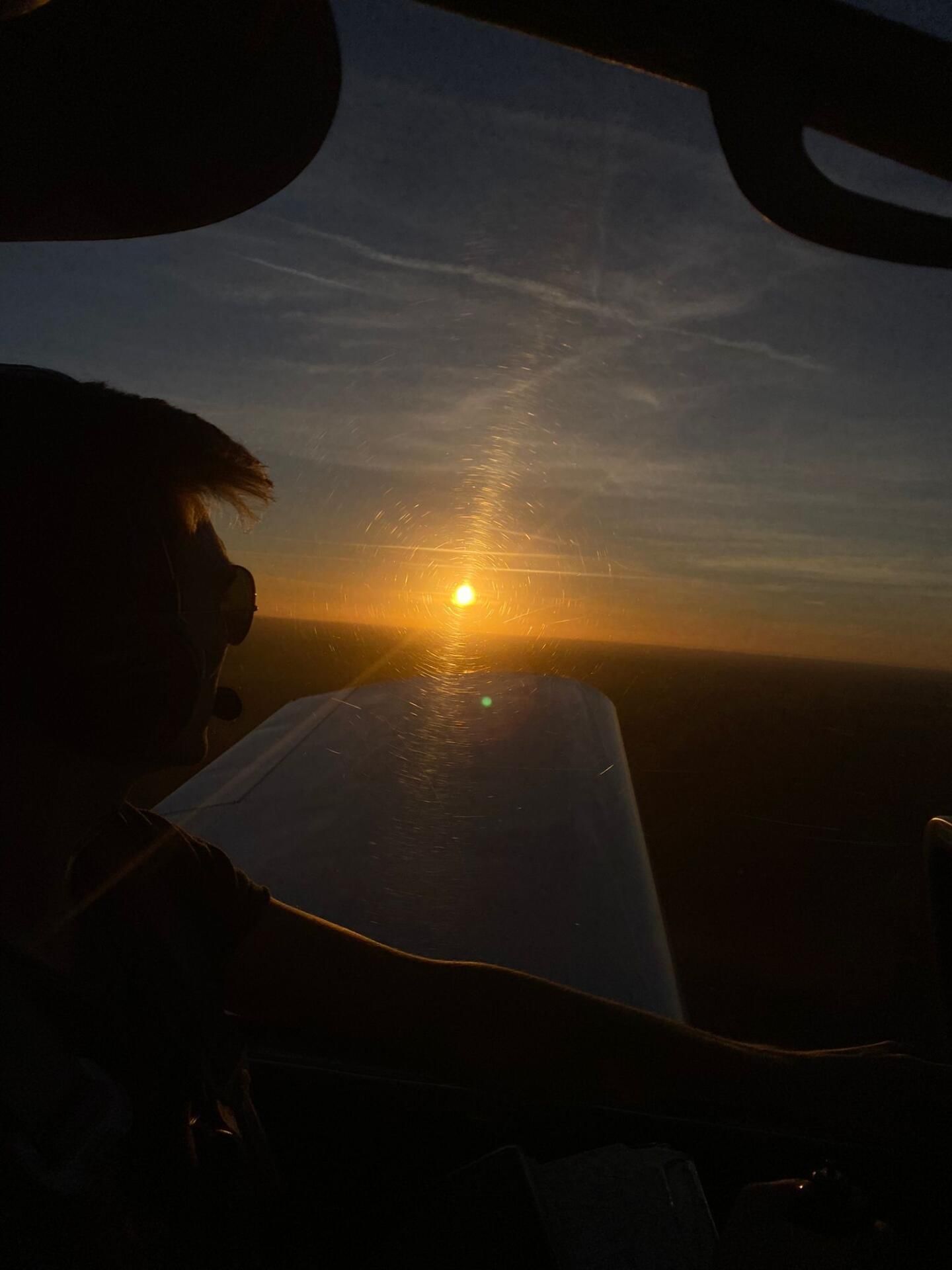 Sonnenuntergang über Luckenwalde
