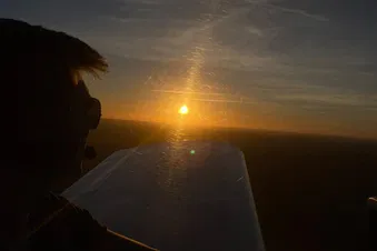 Sonnenuntergang über Luckenwalde