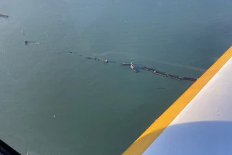 Les restes du port artificiel